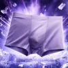 Purple mesh breathable underwear for men, pure cotton, comfortable and close-fitting Specification image
